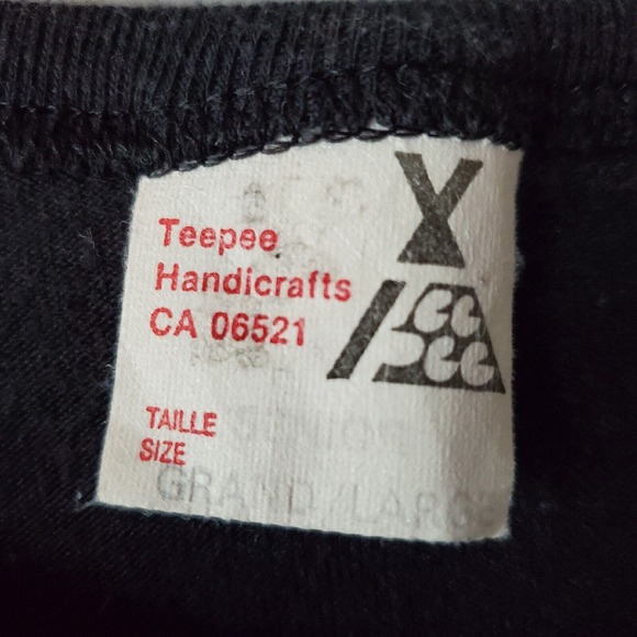 Vintage Teepee Handicrafts Womens L WHITEHORSE YUKON Canada T-Shirt Black Gold - Picture 4 of 7